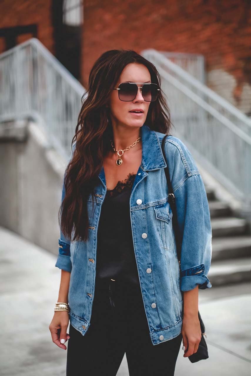 Fun ways to style a denim jacket